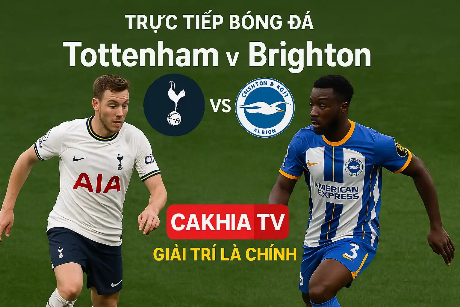 Tottenham vs Brighton - Soi kèo trực tiếp bóng đá 22:00-25/5 4 Trực tiếp bóng đá Tottenham vs Brighton trên CakhiaTV – Giải trí là chính